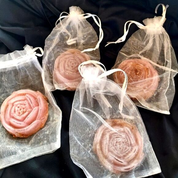 HANDMADE ROSE PETAL BAR SOAP - 4 - Picture 1 of 4
